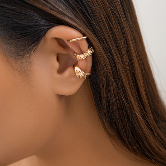 Multi-Layer Gold Ear Cuffs Set